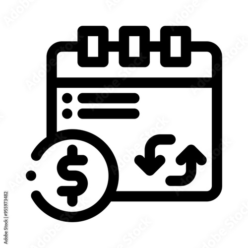 subscription line icon