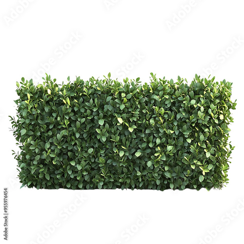  Lush Green Bush with Transparent Background - Ideal for Landscaping Designs and Compositions