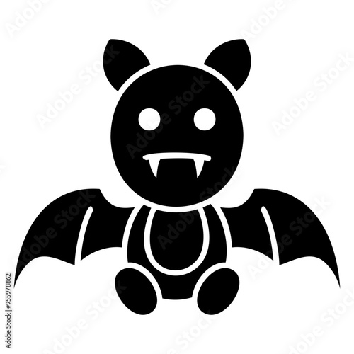 bat glyph icon