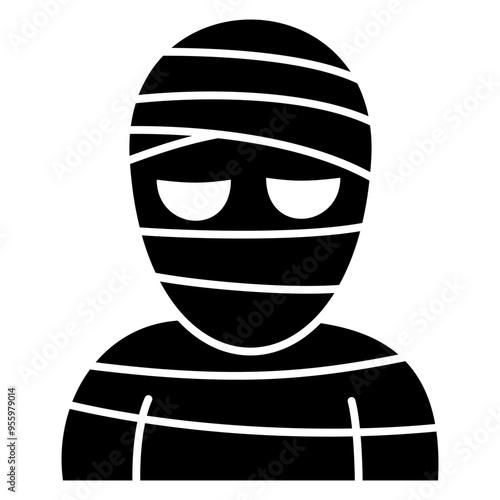 mummy glyph icon