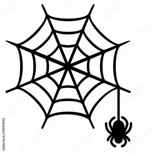 spider glyph icon