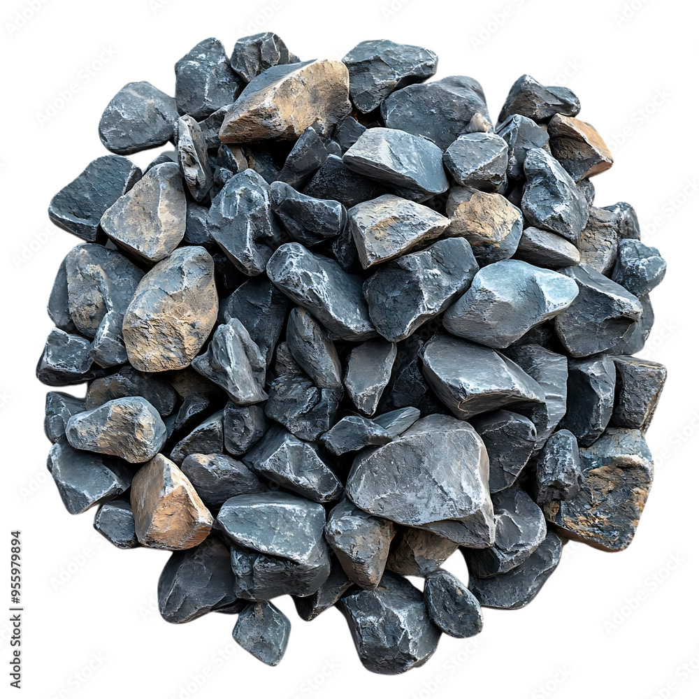 Gray and Brown Stones with a Transparent Background Gray and Brown Stones with a Transparent Background
