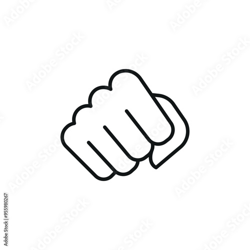 Fist Bump icon. Simple fist bump icon for social media, app, and web design. Vector illustration