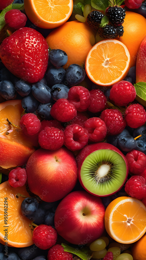 Fresh and delicious fruits just harvested Fresh and delicious fruits just harvested