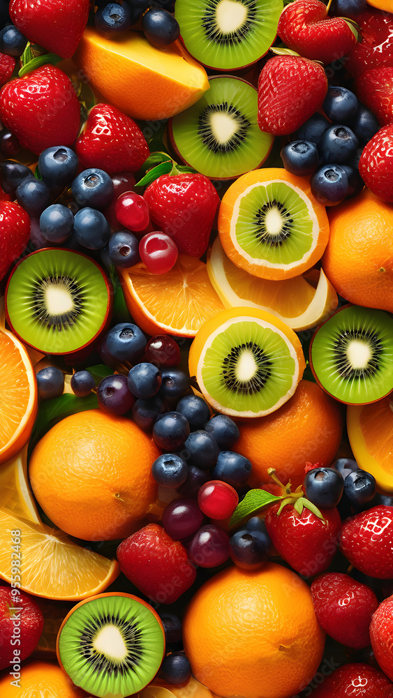 Fresh and delicious fruits just harvested Fresh and delicious fruits just harvested