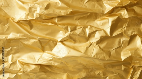 Wrinkled gold foil texture