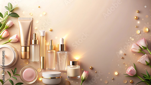 a Nice beauty banner background with copy space