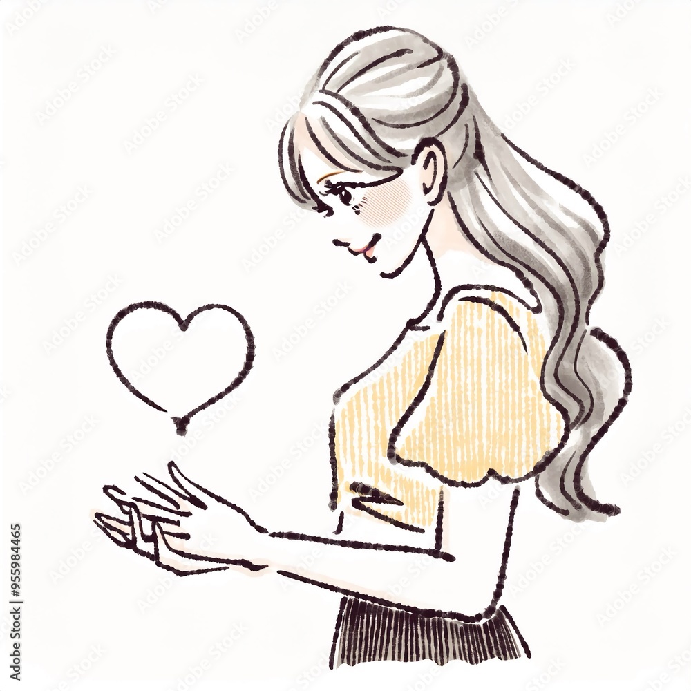 女性・女の子のイラスト素材 女性・女の子のイラスト素材