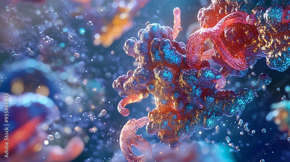 Fototapeta premium Abstract Colorful Cell Structure