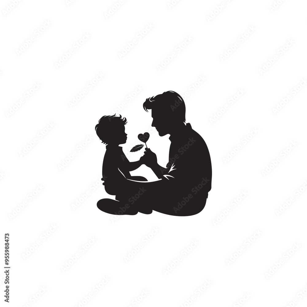 FATHER AND CHILDERN , FATHER AND SON SILHOUETTE, FATHER DAY SILHOUETE VECTOR EPS 10 FATHER AND CHILDERN , FATHER AND SON SILHOUETTE, FATHER DAY SILHOUETE VECTOR EPS 10