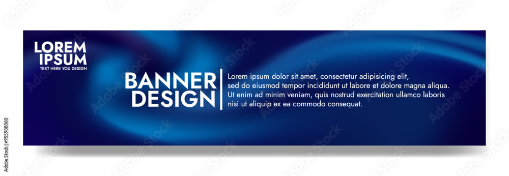 blue blurred smooth liquid waves abstract banner template blue blurred smooth liquid waves abstract banner template