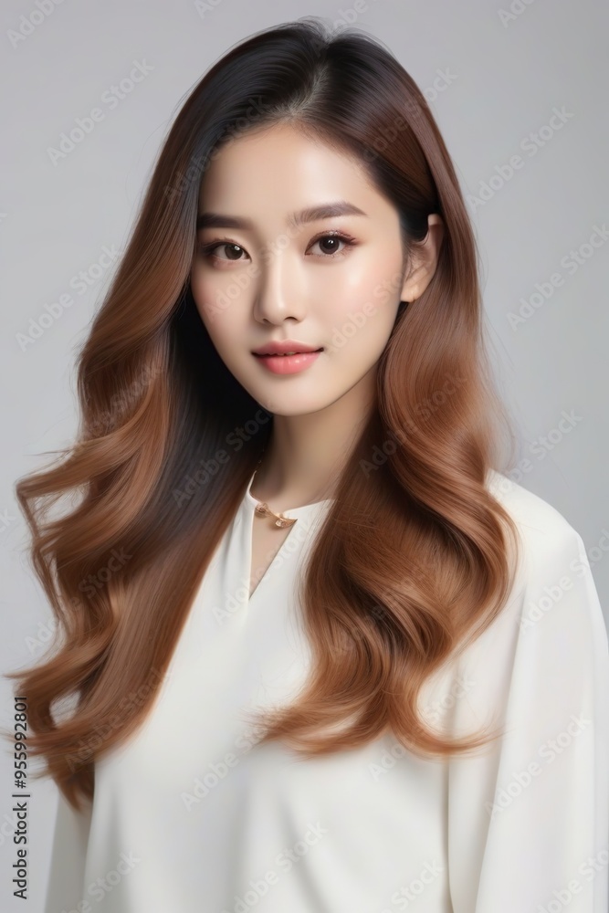 Beautiful Fashion Model with Flawless Skin and Sensual Lips Beautiful Fashion Model with Flawless Skin and Sensual Lips