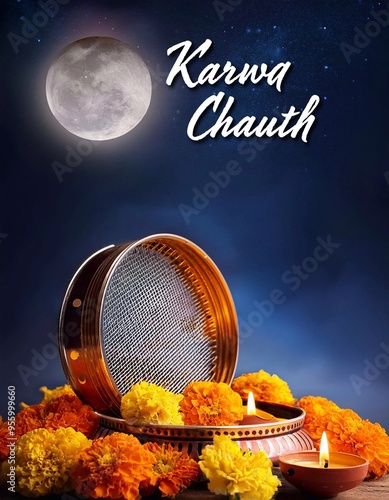 Karwa Chauth Poster Design