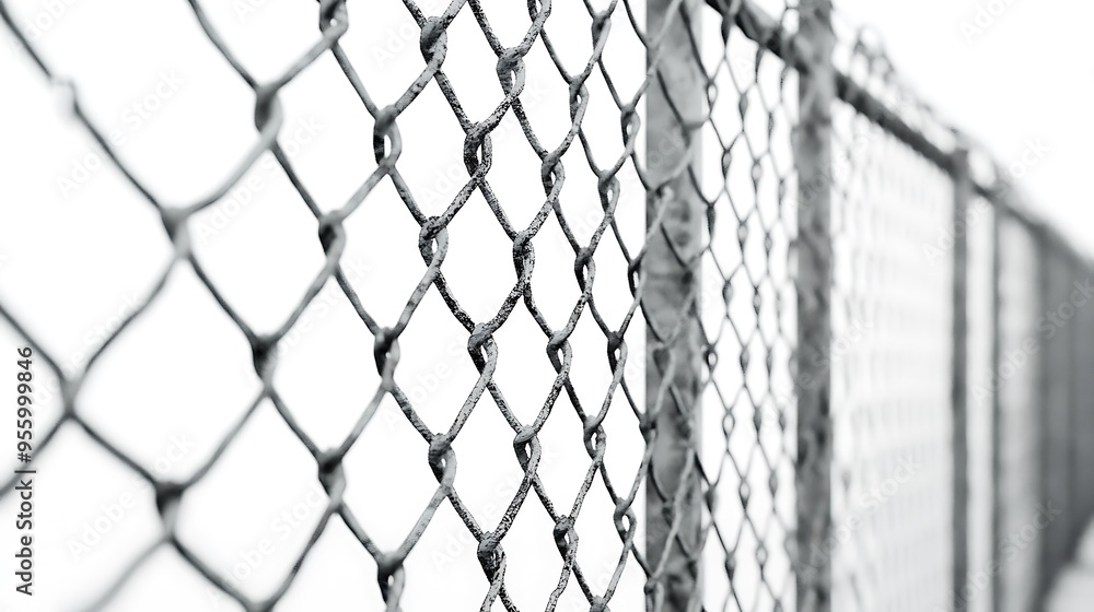 Fototapeta premium Rusty Chain Link Fence Texture