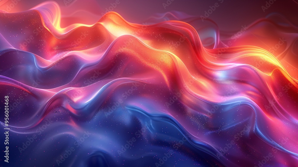 Fototapeta premium A 3D-rendered abstract composition showcases