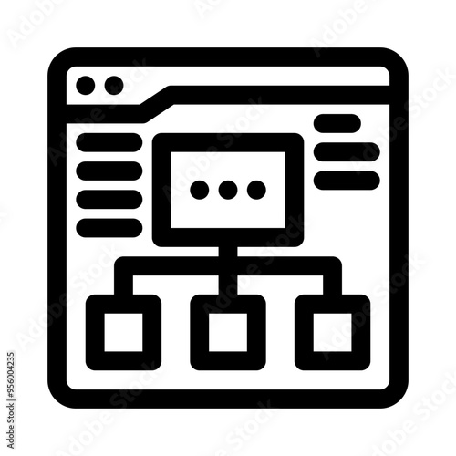 sitemap line icon