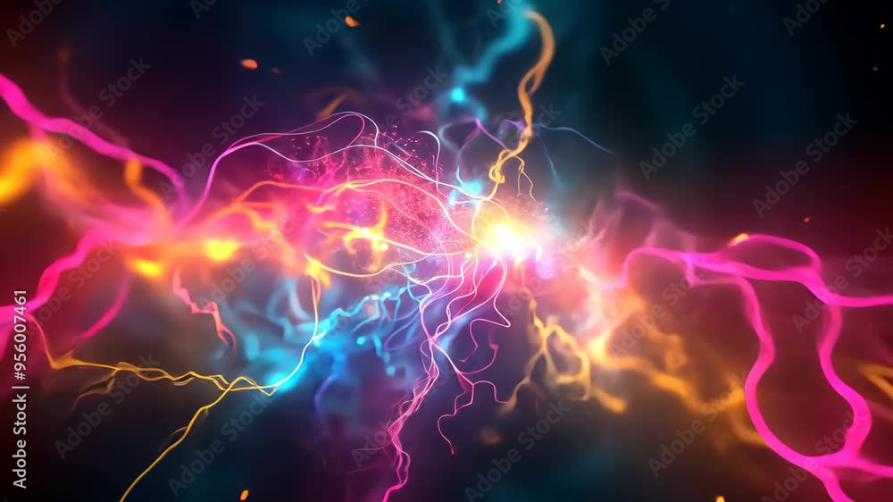 Exploring vibrant energy patterns in dynamic digital art created in a colorful abstract style Exploring vibrant energy patterns in dynamic digital art created in a colorful abstract style
