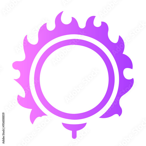 fire ring Gradient icon