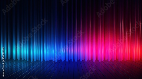 Neon blue and pink lights