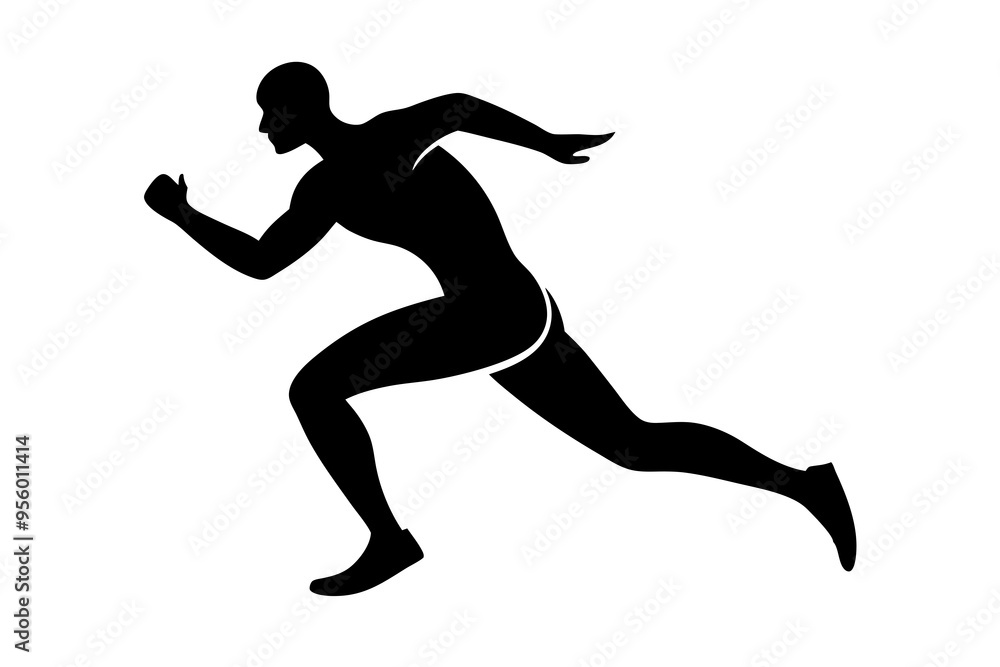 Running men silhouette, Runner silhouette
Running men silhouette, Runner silhouette