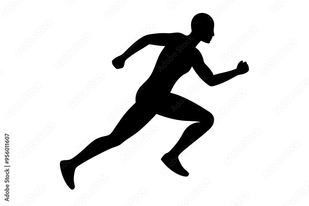 running men side view of vector runner silhouette
running men side view of vector runner silhouette