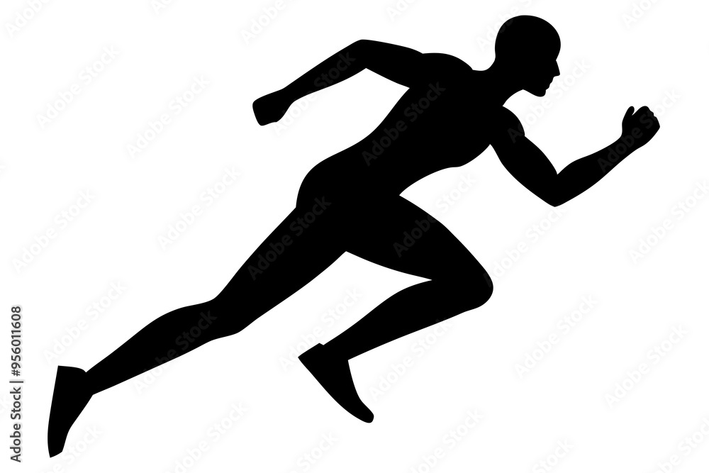 running men side view of vector runner silhouette
running men side view of vector runner silhouette