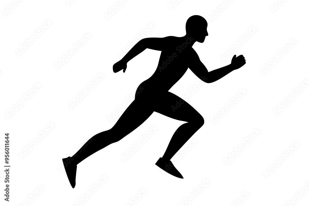 running men side view of vector runner silhouette
running men side view of vector runner silhouette