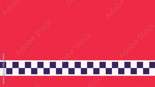 Dynamic red and black race flag design background. Ideal for motorsports, racing events, and speed-themed projects. Adds a bold, competitive edge to any design.