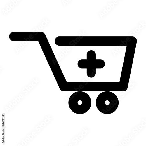 drugstore, cart, medicine, medical, pharmacy ouline icon