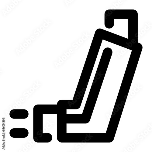 inhaler, asthma, medication, pharmacy, medical ouline icon