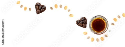 Tableau sur toile Amantes del café, banner