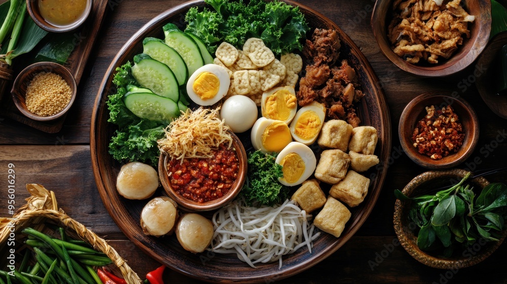 Indonesian Salad with Scallops and Tofu Indonesian Salad with Scallops and Tofu