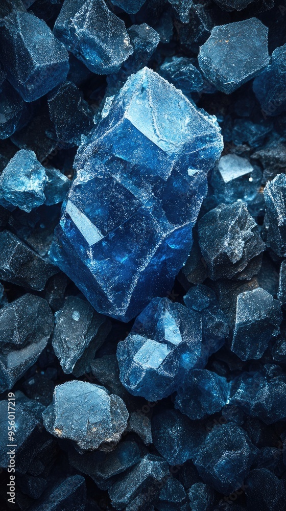 Close-up shot of blue crystals. This photo can be used for backgrounds, textures, or to represent concepts of nature, beauty, or science. Close-up shot of blue crystals. This photo can be used for backgrounds, textures, or to represent concepts of nature, beauty, or science.