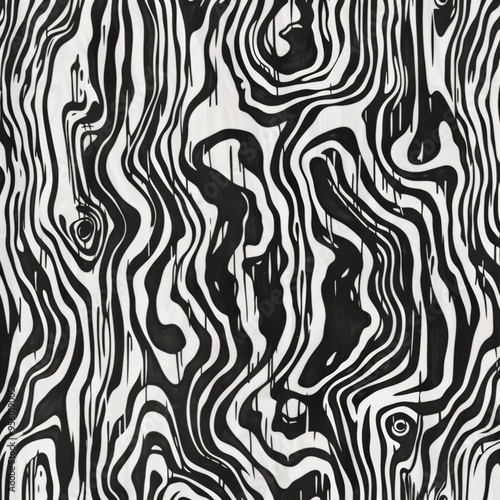 Black and white abstract art