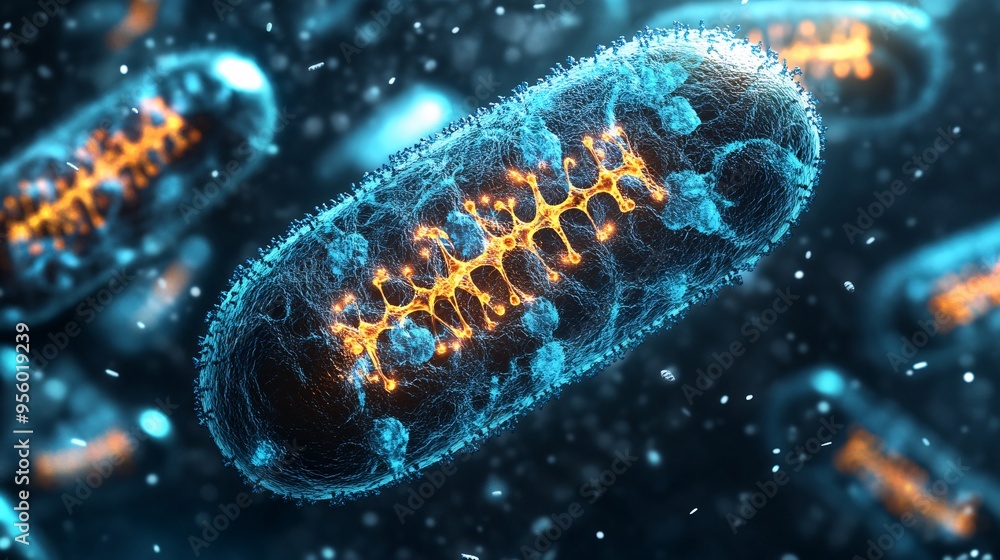 Mitochondria Cell Organelle 3D Rendering Mitochondria Cell Organelle 3D Rendering