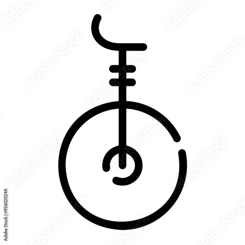 unicycle Line Icon
