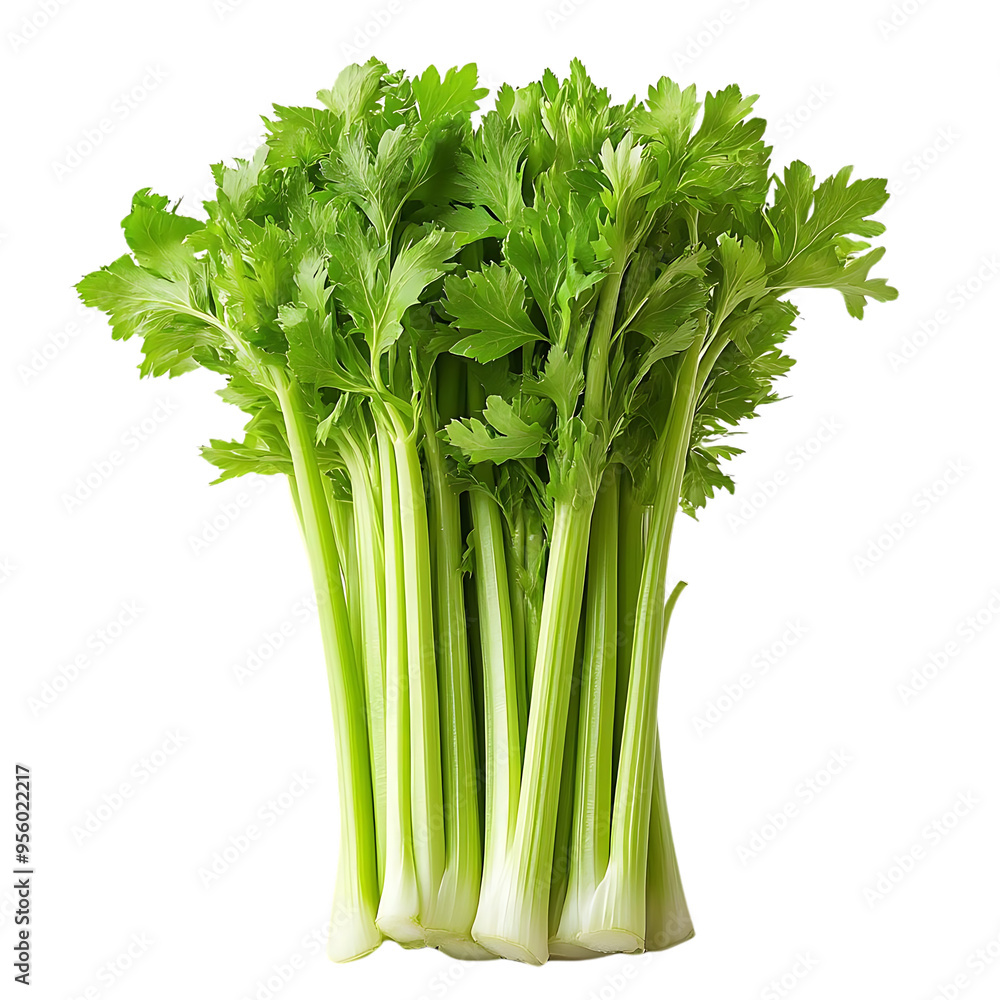 Fresh Green Celery Stalks with Transparent Background, Healthy Vegetable with Crunchy Texture Fresh Green Celery Stalks with Transparent Background, Healthy Vegetable with Crunchy Texture