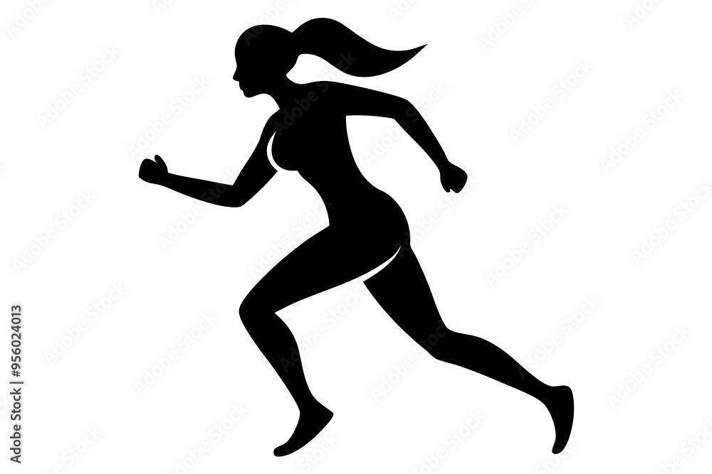 silhouettes of girl running pose vector illustration
silhouettes of girl running pose vector illustration