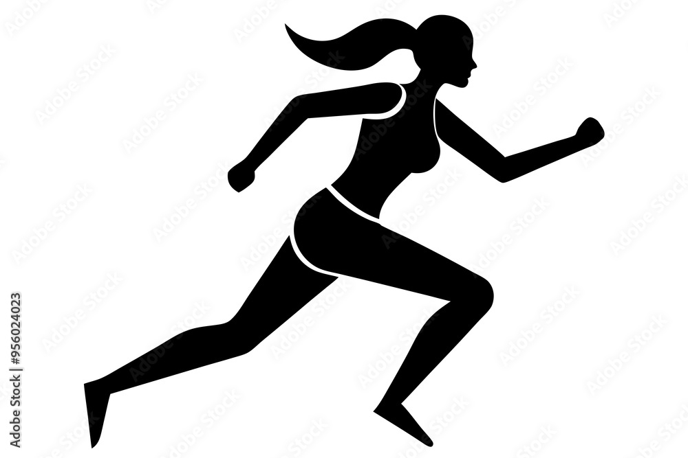 silhouettes of girl running pose vector illustration
silhouettes of girl running pose vector illustration