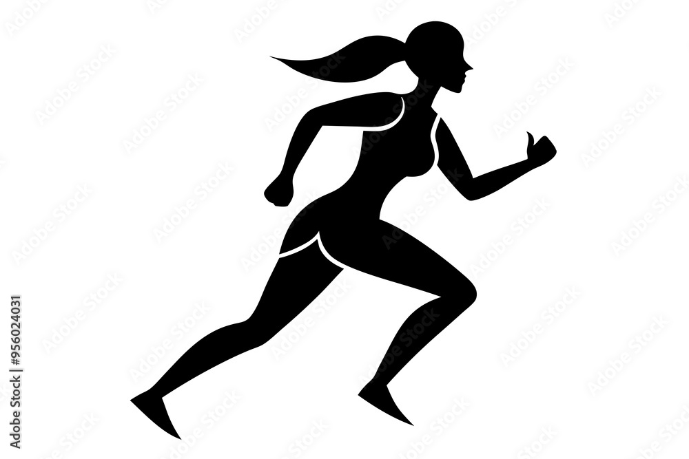 silhouettes of girl running pose vector illustration
silhouettes of girl running pose vector illustration