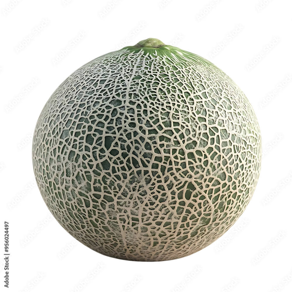 A Single, Ripe Cantaloupe Melon Isolated on a Transparent Background, Perfect for Summer Recipes and Refreshing Drinks A Single, Ripe Cantaloupe Melon Isolated on a Transparent Background, Perfect for Summer Recipes and Refreshing Drinks