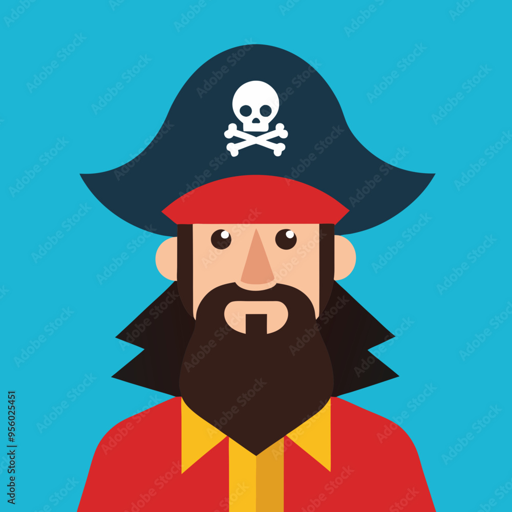 vector illustration of pirate sailor vector illustration of pirate sailor