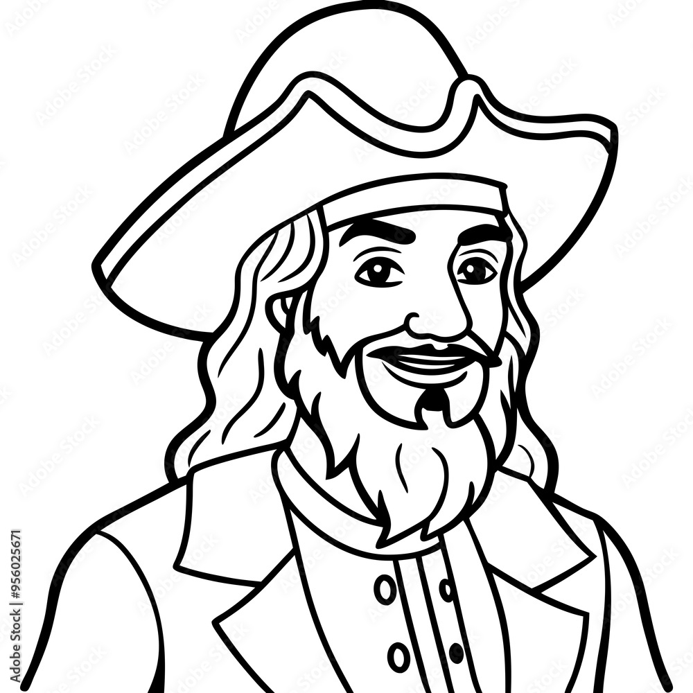 vector illustration of pirate sailor vector illustration of pirate sailor