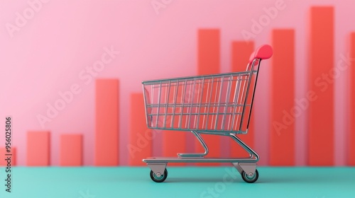 Shopping Cart Growth. photo