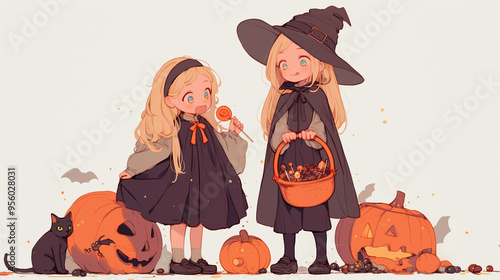 ハロウィーンの女の子達 photo