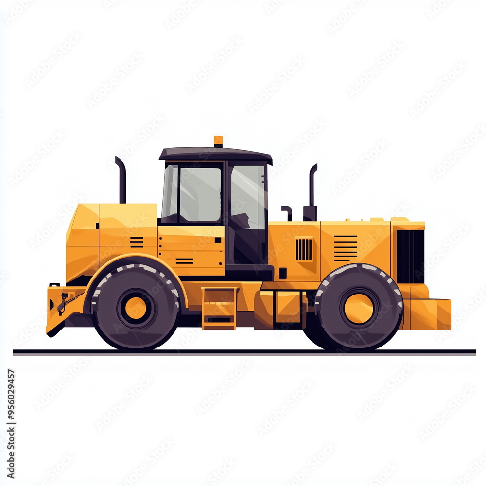 a road roller machinery vehicle a road roller machinery vehicle