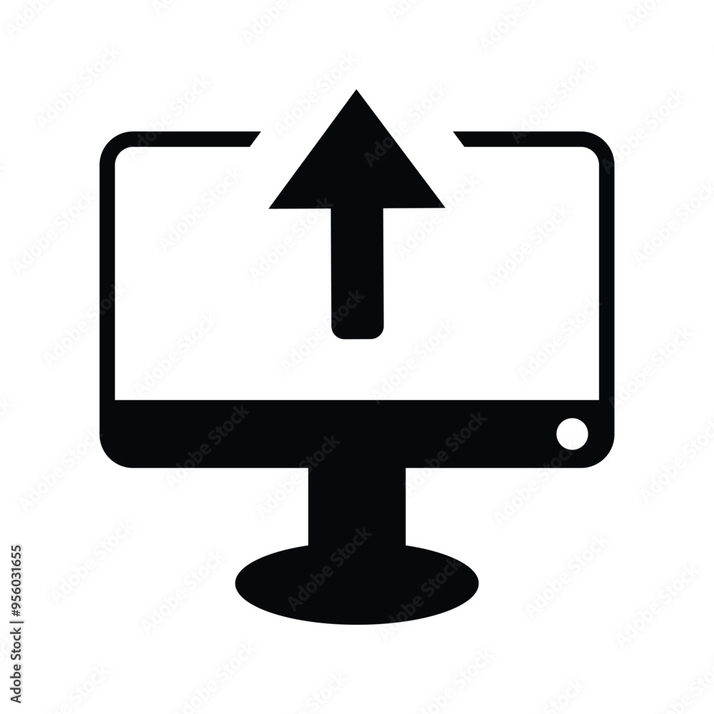 Computer upload icon Computer upload icon