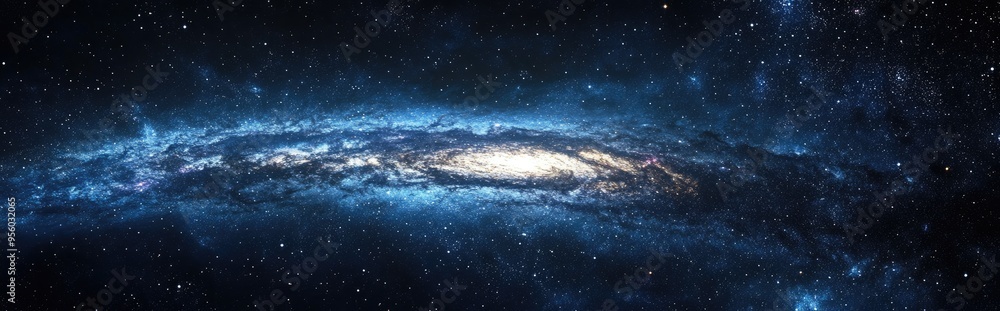 Cartoon style 3D rendering of the Milky Way Galaxy Cartoon style 3D rendering of the Milky Way Galaxy