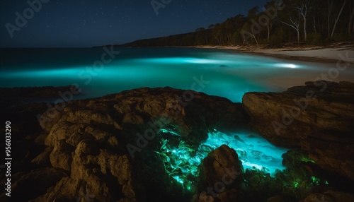 Bioluminescent Beaches (Various locations): Some beaches around the world, like Mosquito Bay in Vieques, Puerto Rico, 