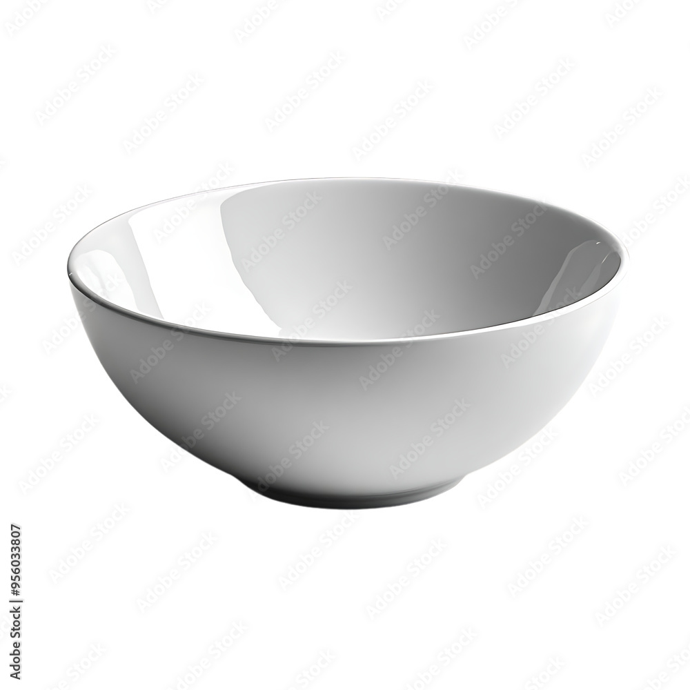 White Ceramic Bowl with Transparent Background - Perfect for Serving Salads, Soups, and Desserts White Ceramic Bowl with Transparent Background - Perfect for Serving Salads, Soups, and Desserts